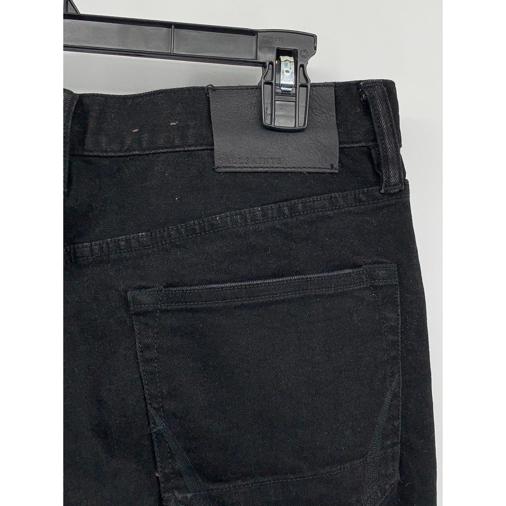 ALLSAINTS Men's Black Rex Straight-Slim Jeans SZ 32