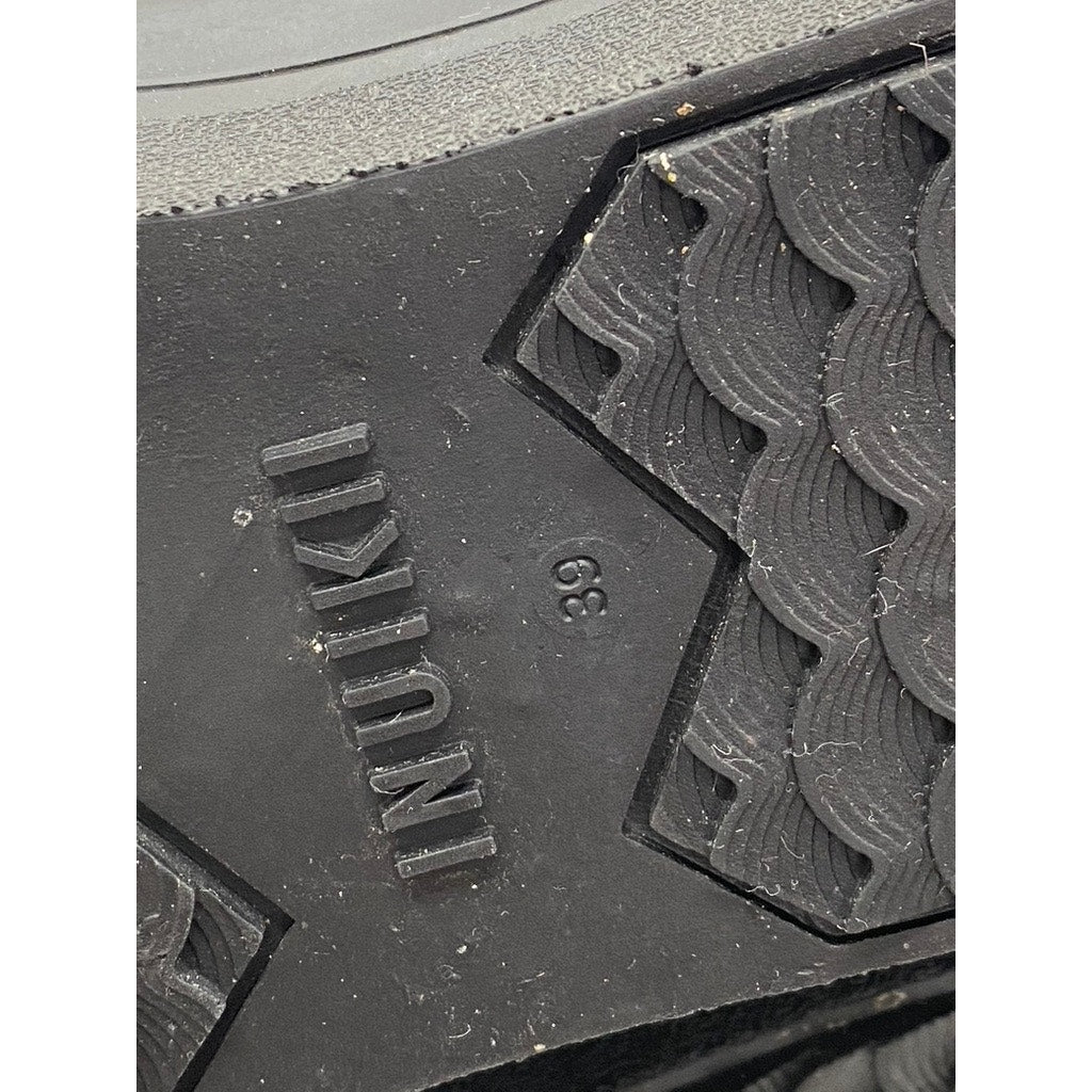 INUIKII Women's Black Tall Lace-Up Quilted Winterwear Boots SZ US9