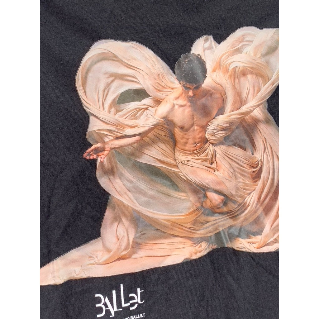 DISTRICT Men's Black Mere Mortals Graphic Crewneck T-Shirt SZ S