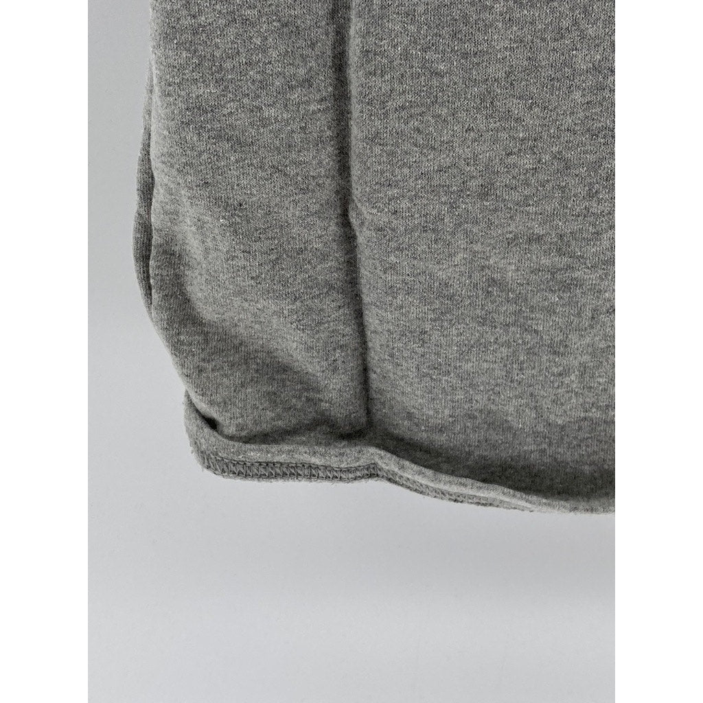 PRETTYLITTLETHING Women's Gray Long Sleeve Faux-Wrap Belted Sweater Dress SZ 4