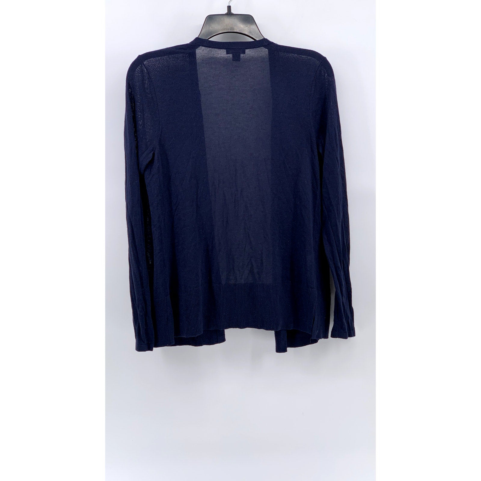 ANN TAYLOR FACTORY Women's Navy Open Front Knit Cardigan SZ XS