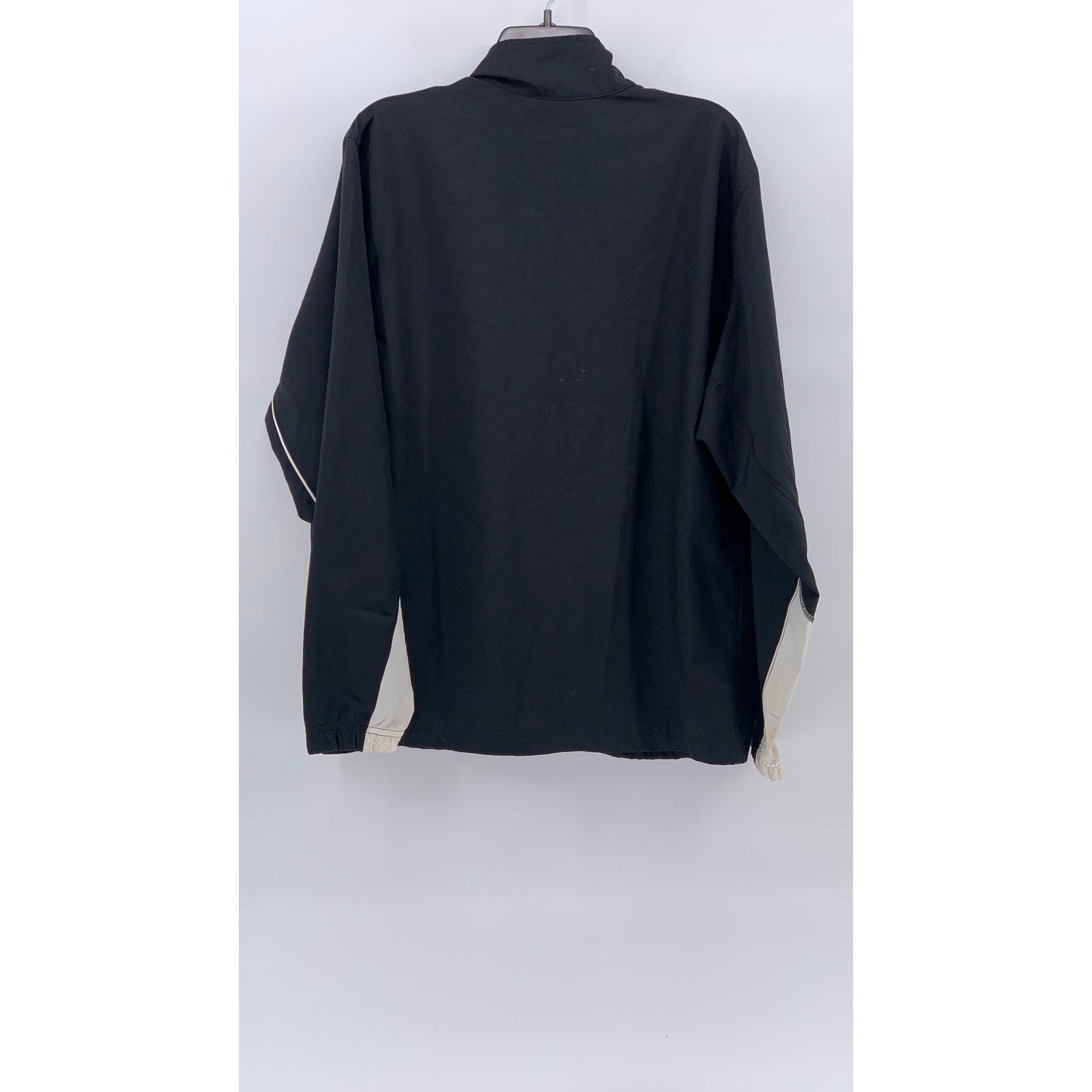 NIKE Men's Black-White Dri-Fit Charleston Football Zip-Up Track Jacket SZ L