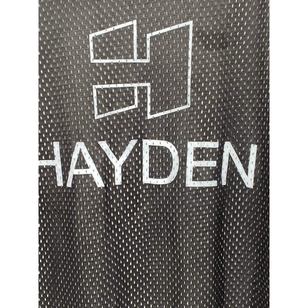 UNBRANDED Men’s Black-White Mesh Scoop-Neck Sleeveless Jersey SZ M