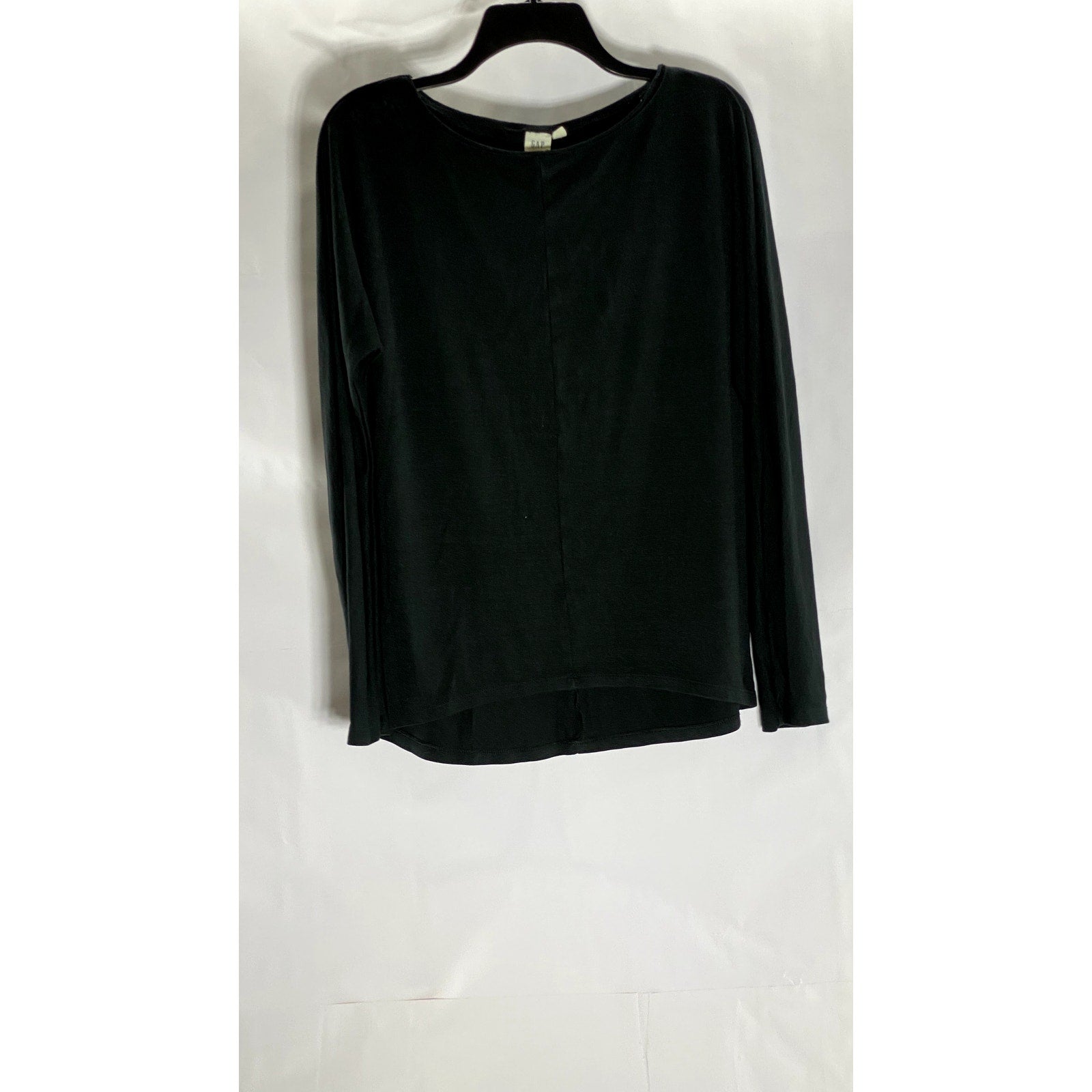 GAP Women's Black Solid Crewneck Long Sleeve Casual Top SZ S