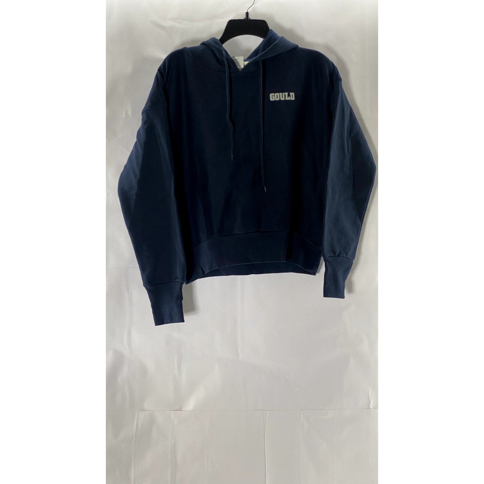 CHAMPION Men's Navy reverse Weave Gould Husky Graphic Pullover Hoodie SZ M