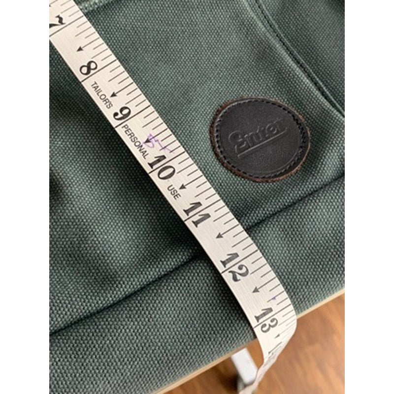 ENTER Classic Collection Green Canvas Messenger Bag