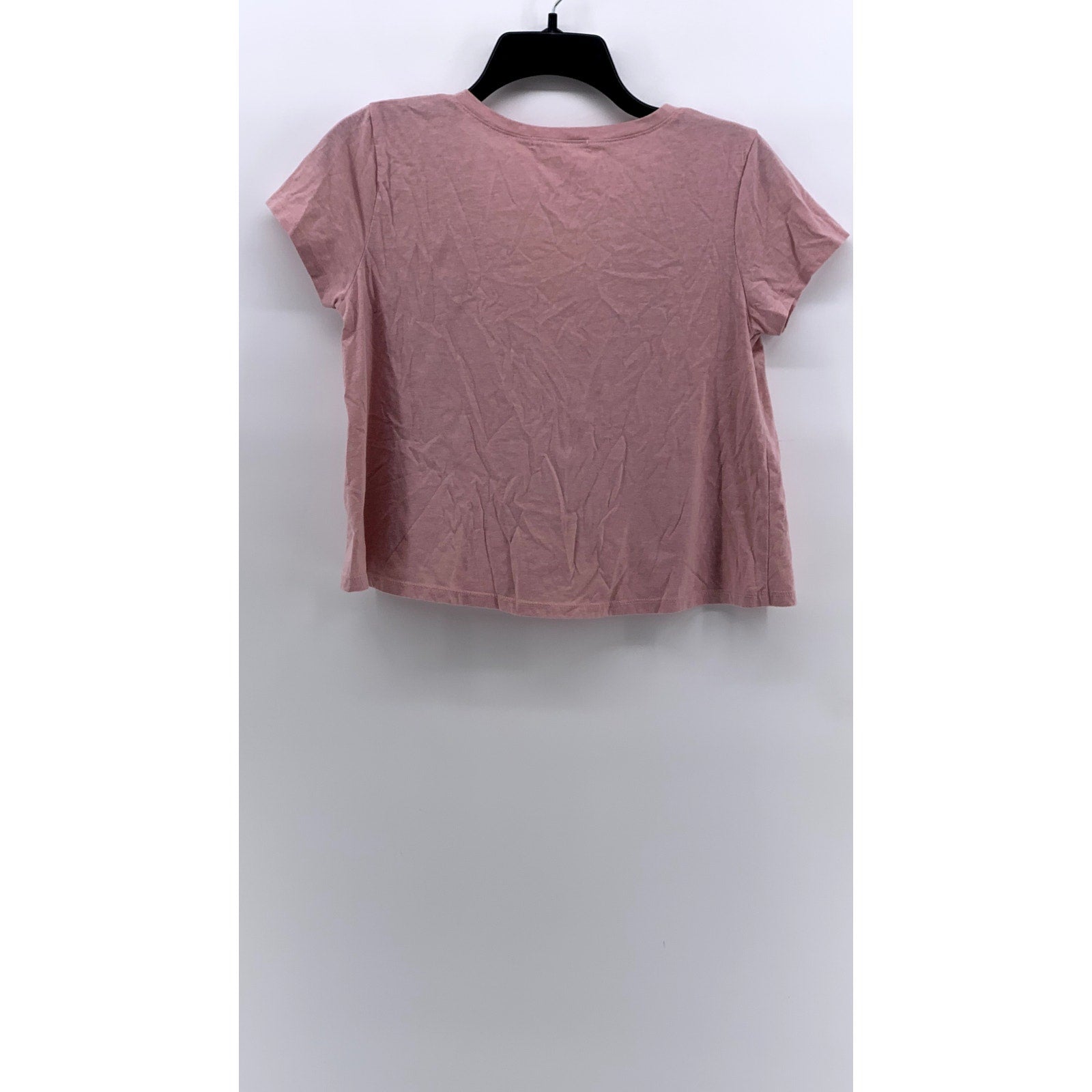 CURIOUS GYPSY Women's Pink V-Neck Short Sleeve T-Shirt SZ M