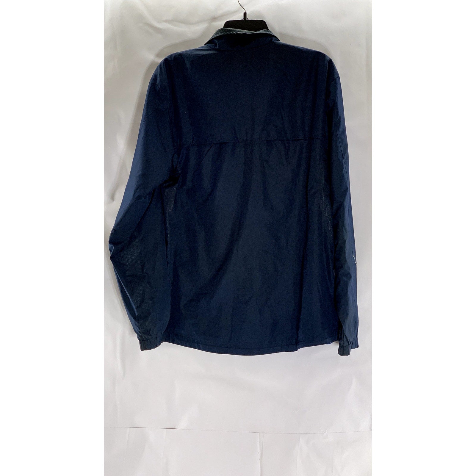 STARTER Men's Vintage Navy Blue Zip-Up Lightweight Windbreaker Jacket SZ M