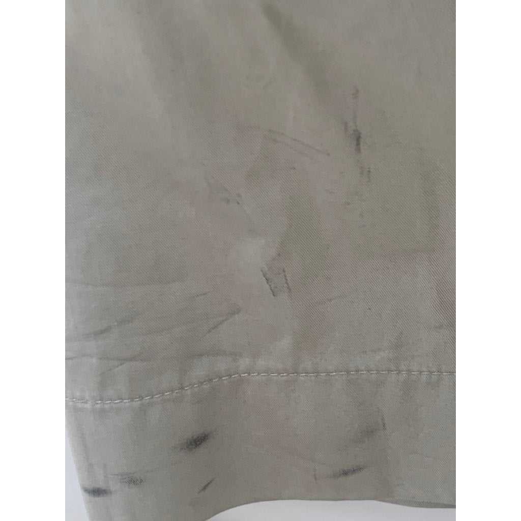 LIONESS Women's Tan Pleated Wide-Leg Relaxed-Fit High-Rise Work Pant SZ 32