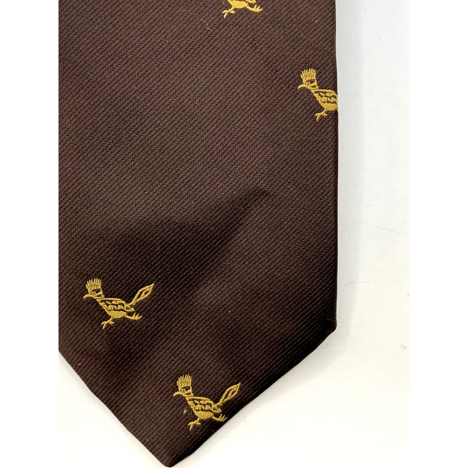 UNBRANDED Men's Vintage Brown Roadrunner Regular Tie OS