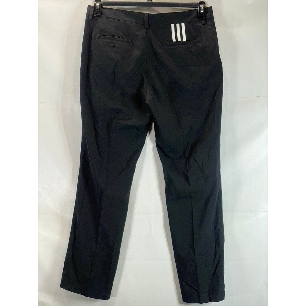 ADIDAS Men's Black 3-Stripe Climalite Straight Leg Tech Golf Pant SZ 34X32