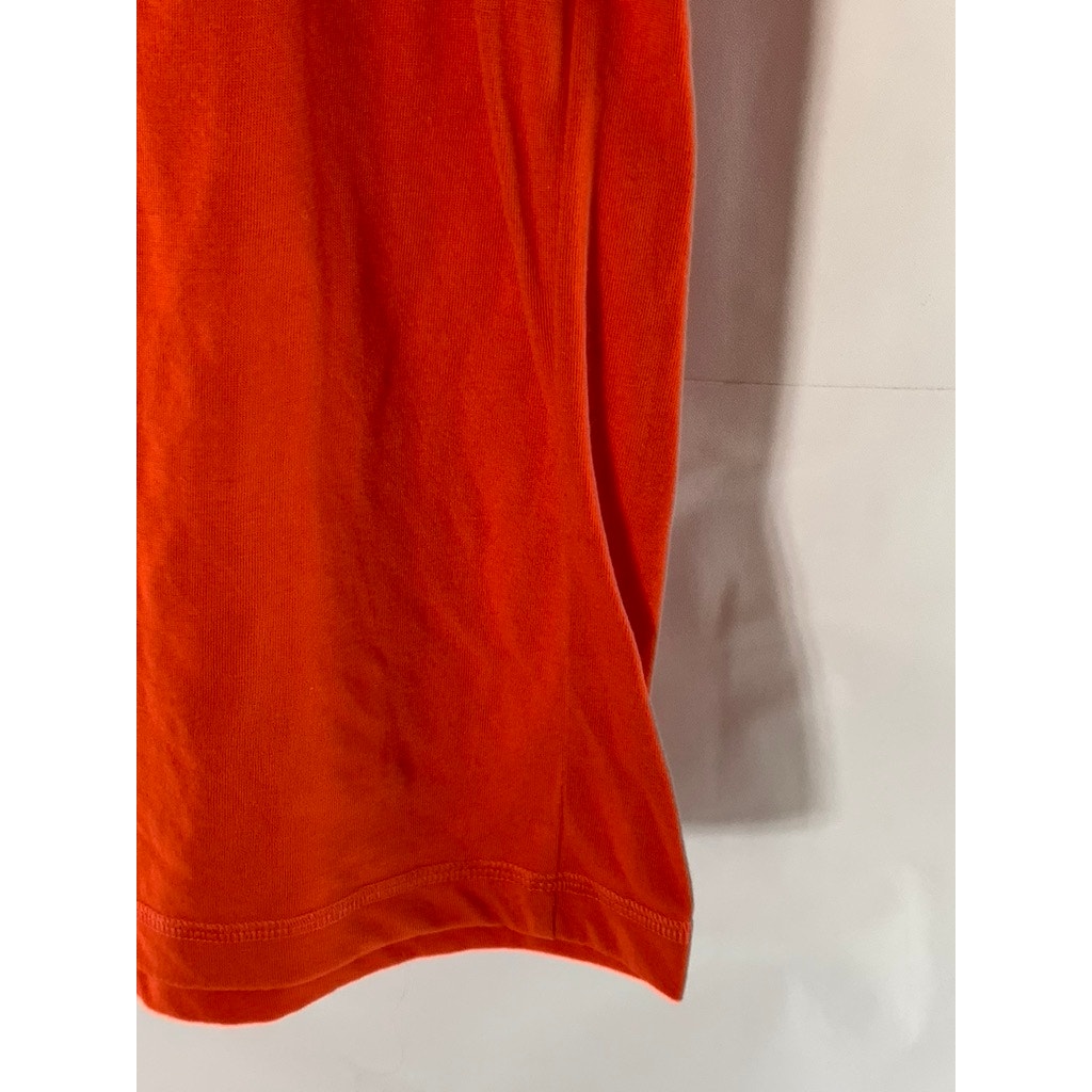 REEBOK Men's Red PlayDry Crewneck Short Sleeve Logo T-Shirt SZ L