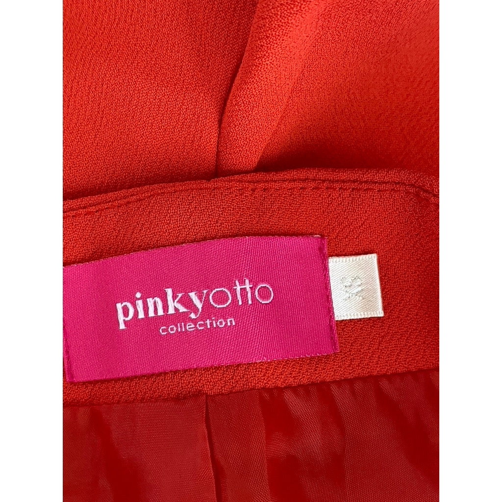 PINKYOTTO COLLECTION Women's Dark Orange Round Slit Hem Pull-On Shorts SZ XS