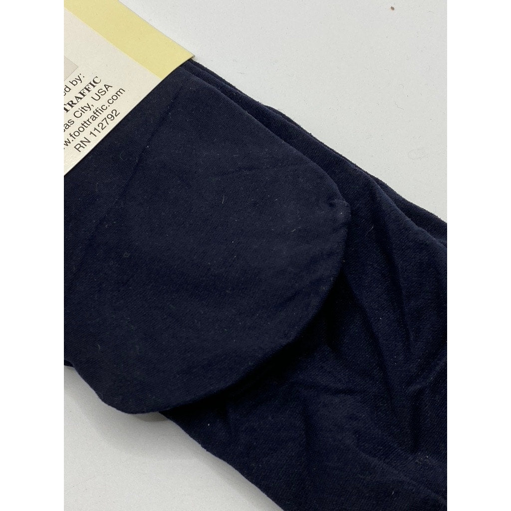 FOOT TRAFFIC Women's Dark Navy Fashion Opaque Trouser Socks SZ OS