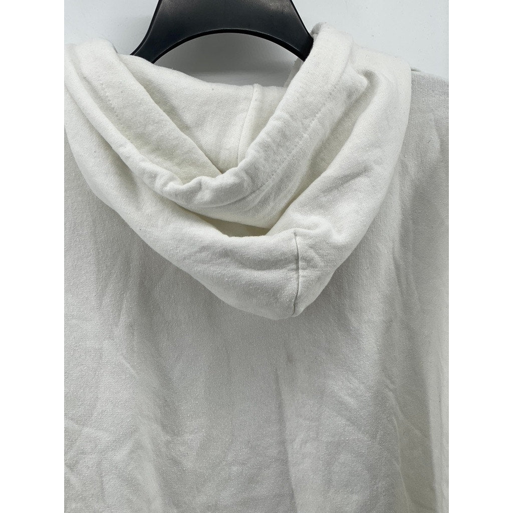 GILDAN Unisex Adult White Nickelodeon Character Box Long Sleeve Hoodie SZ L