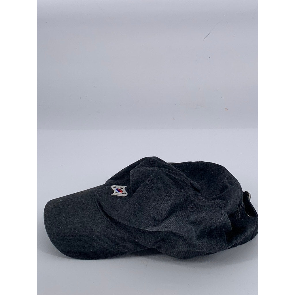 REVER & CO Unisex Adult Black Korea Flag Patch Adjustable Baseball Hat SZ OS