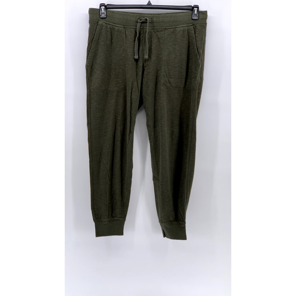 J.CREW Men's Olive Green Drawstring Double-Knit Pull-On Jogger Pant SZ L