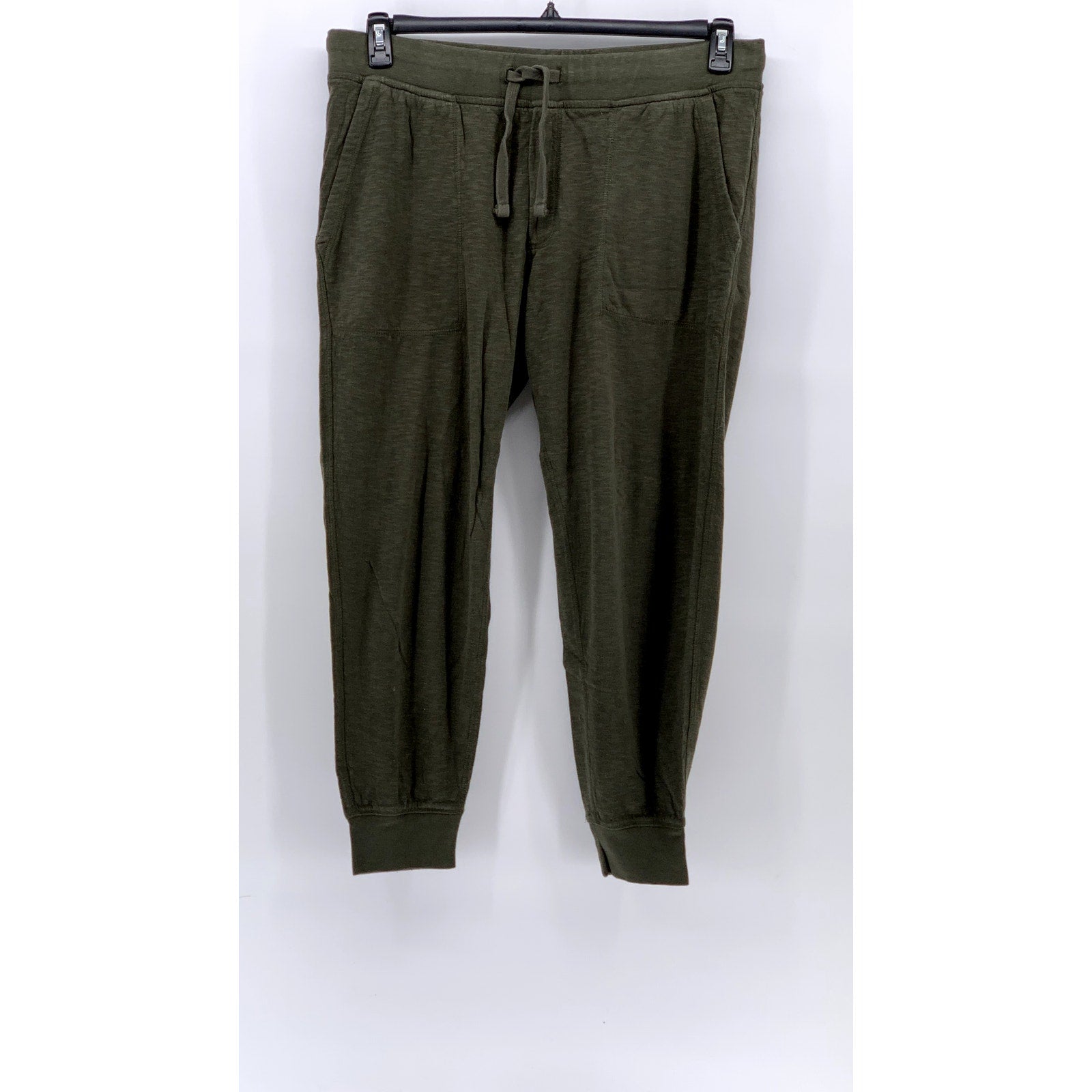 J.CREW Men's Olive Green Drawstring Double-Knit Pull-On Jogger Pant SZ L