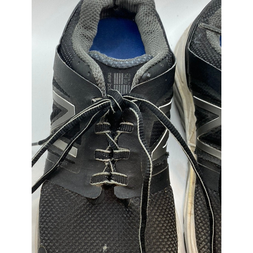 NEW BALANCE Men's Black Mesh Lace-Up Round-Toe Running Active Sneakers SZ 10.5