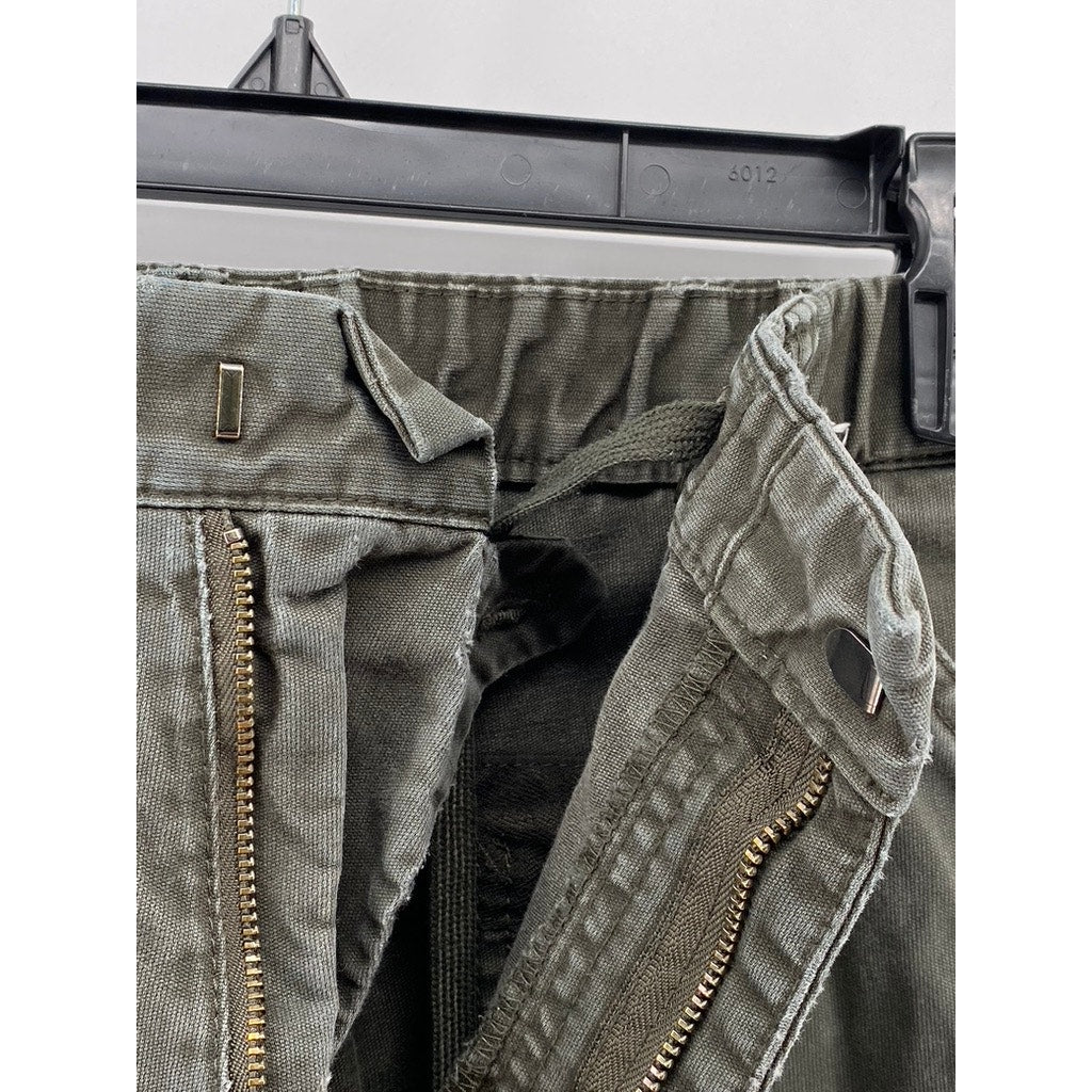 UNILQO Men's Dark Green Straight-Leg J Easy Work Pant SZ S