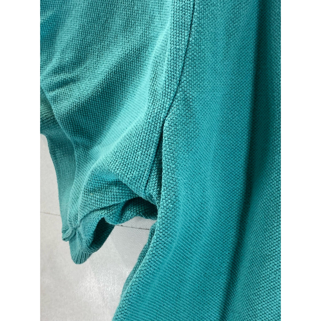 POLO BY RALPH LAUREN Men’s Teal Vintage Custom-Fit Short Sleeve Polo Shirt SZ L