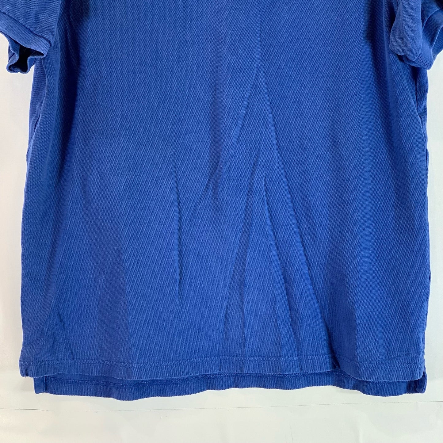 J. CREW Men's Blue Textured Slim-Fit Short Sleeve Polo Shirt SZ L