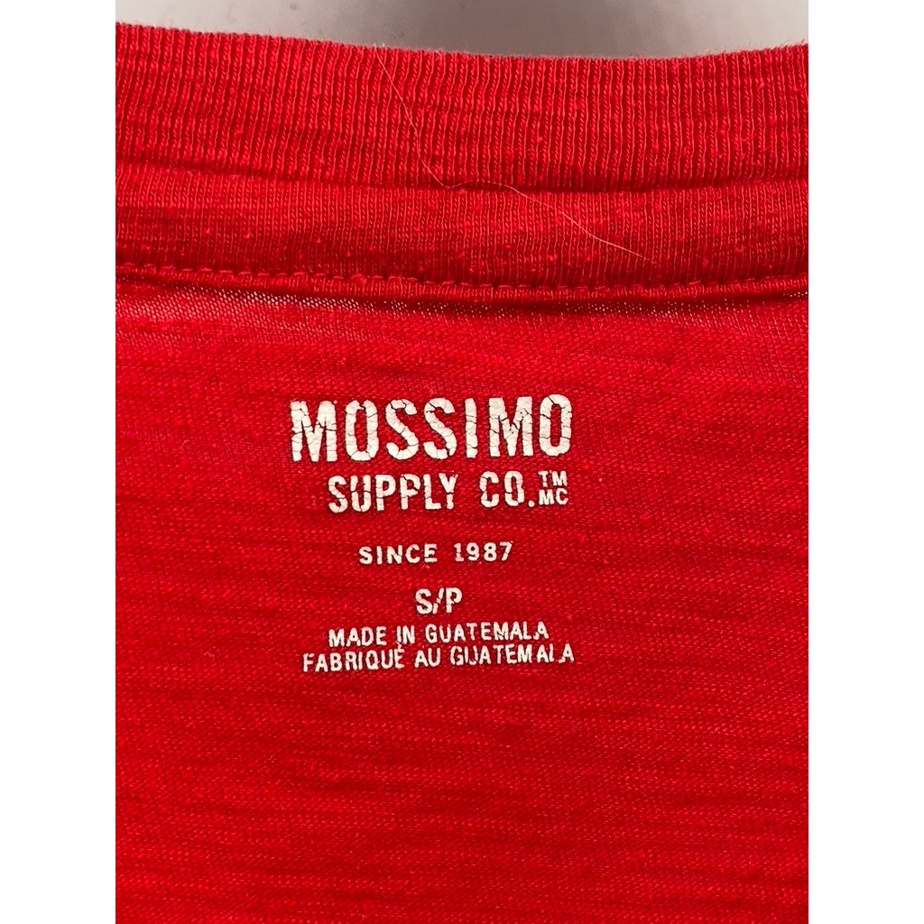 MOSSIMO SUPPLY Women's Red Crewneck Long Sleeve Top SZ S