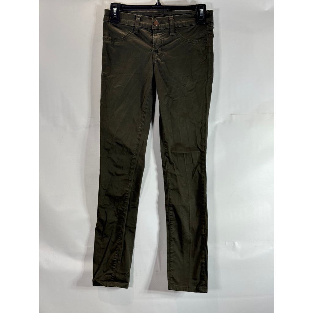 J BRAND Women's Olive Low-Rise Skinny Pants SZ 25