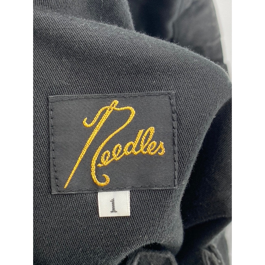 NEEDLES Women's Black Drawstring A-Line Casual Maxi Skirt SZ 1(US L)