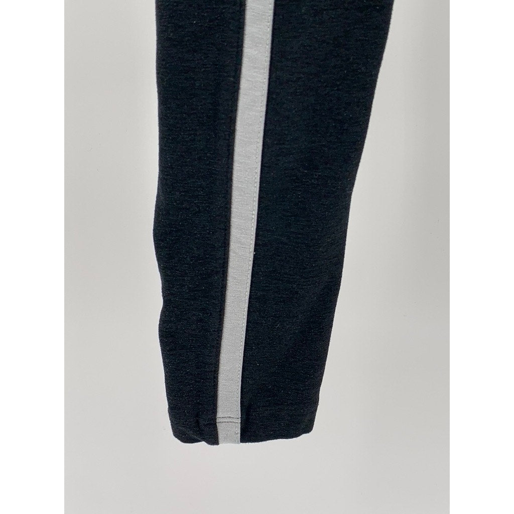 BEYOND YOGA Women's Black Striped High-Rise Ankle-Cropped Leggings SZ XS