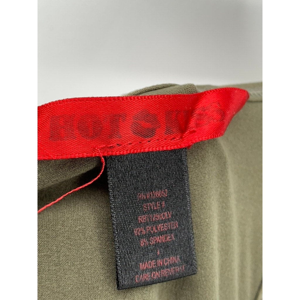 HOT KISS Women's Olive Green Scoop-Neck Tank Top SZ L