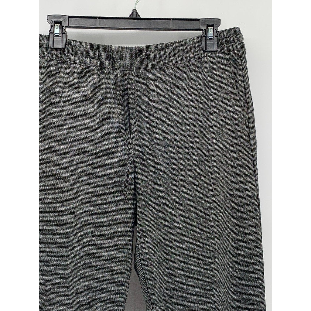H&M Men's Charcoal Textured Slim-Fit Cuffed Jogger Pants SZ S