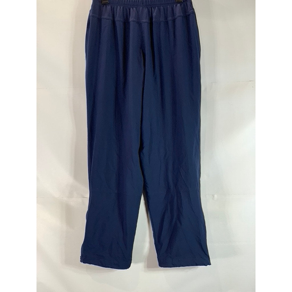 NIKE Men's Navy Dri-Fit Drawstring Zipper-Hem Pull-On Track Pant SZ M