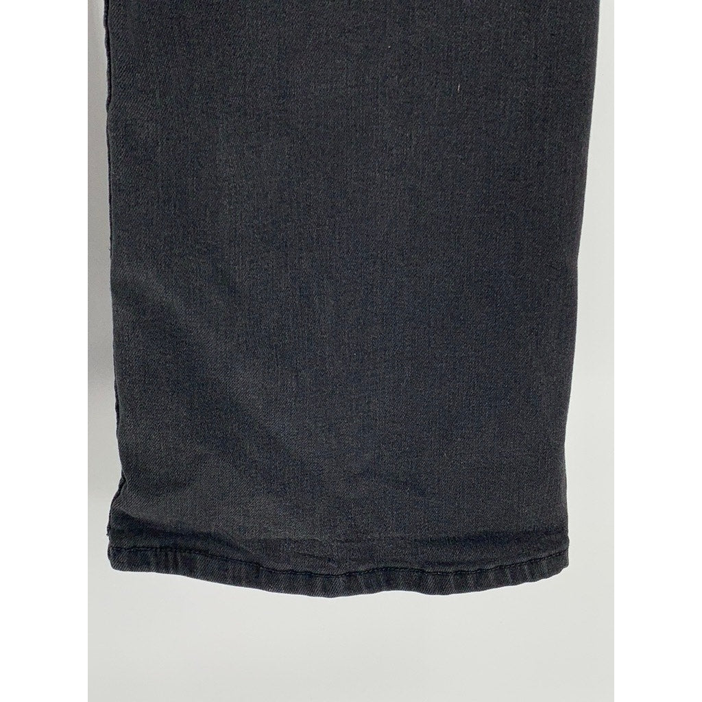 LEE Women's Black Mid-Rise Regular Fit Bootcut Jeans SZ 16
