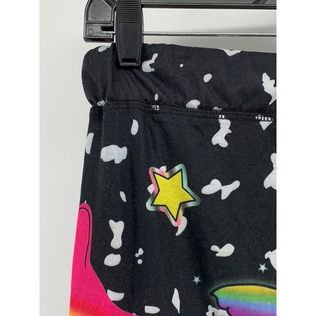 TOP DRAWER Women's Black Multi Cart Print Pajama Pants SZ S