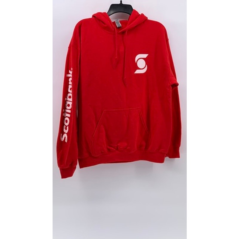 GILDAN Red Graphic Pullover Hoodie SZ M