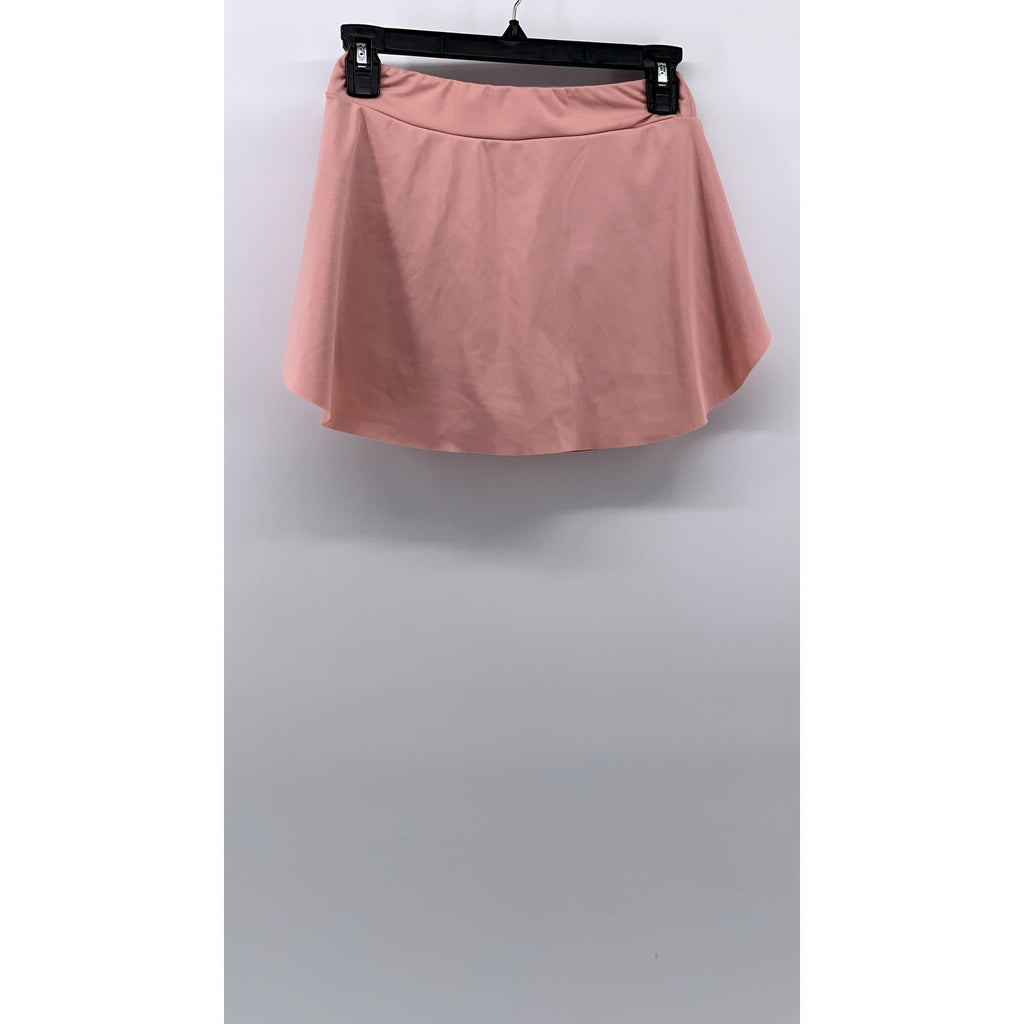 UNBRANDED Women's Light Pink Pull-On Tennis Mini Skirt SZ S
