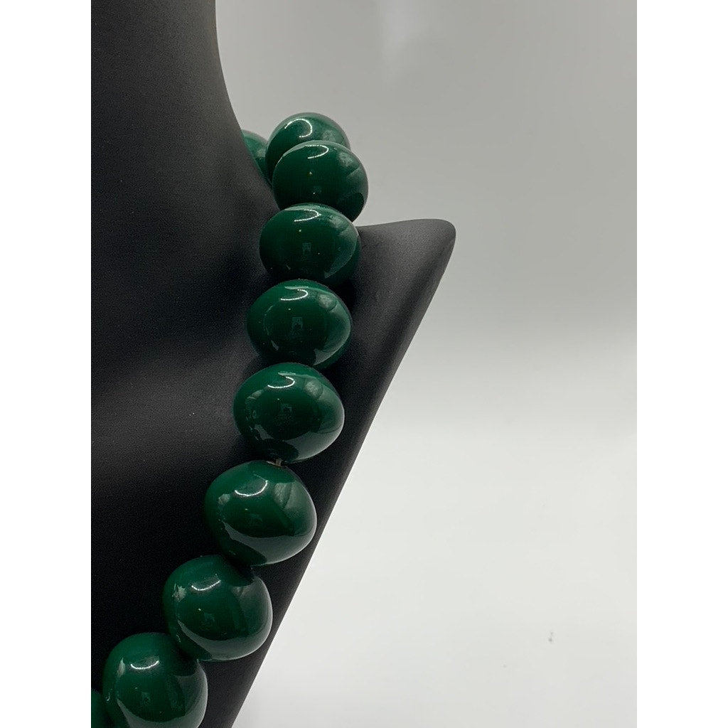 Women's Green Gemstone Adjustable Necklace