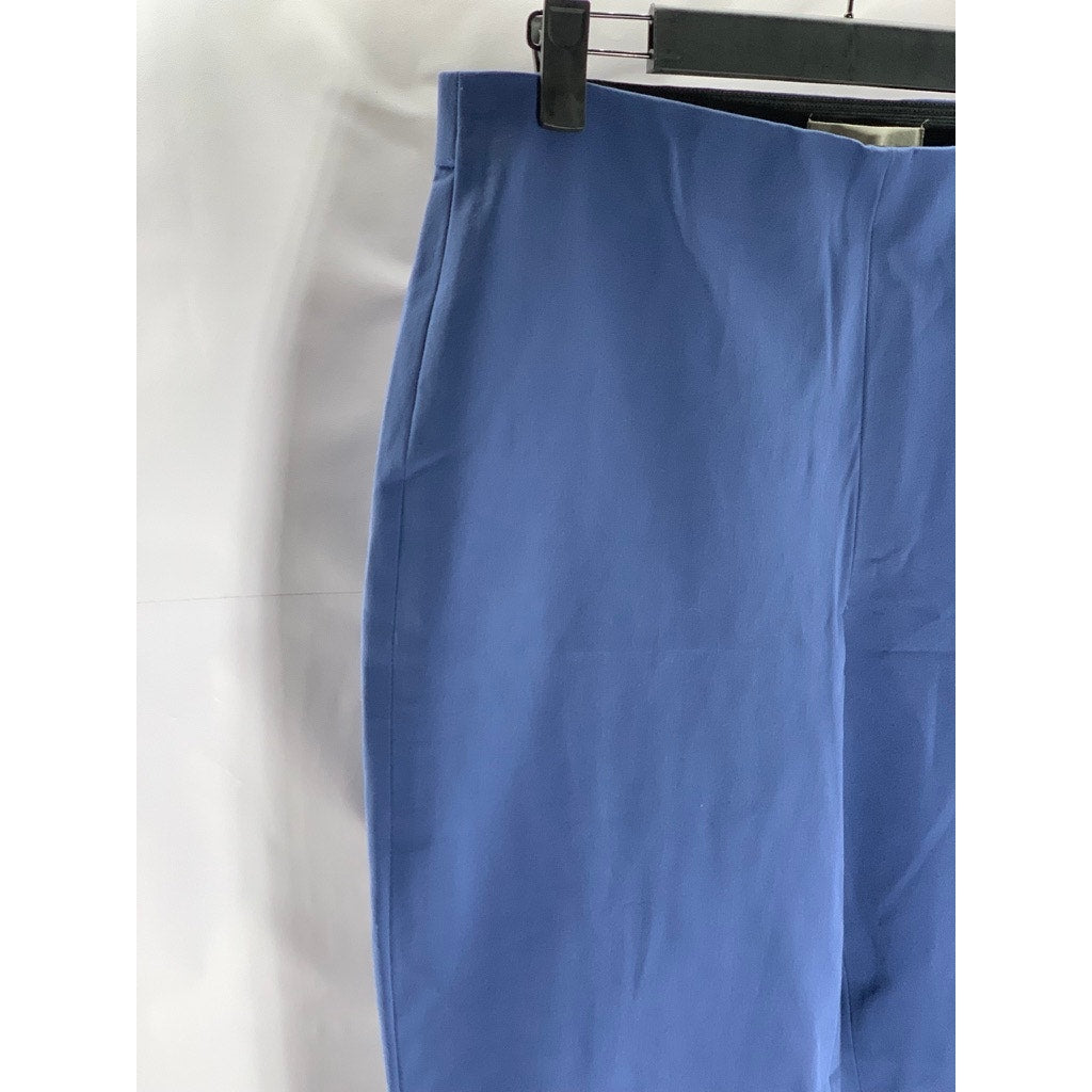 EVERLANE Women's Dark Blue Elastic-Waist Pull-On Stretch Dress Ankle Pant SZ 10