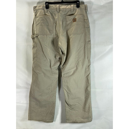 CARHARTT Men's B151 Tan Loose Original Fit Canvas Utility Work Pant SZ 38X32