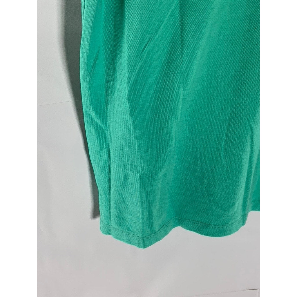 AMERICAN GIANT Men's Green Cotton Pique Short Sleeve Polo Shirt SZ S