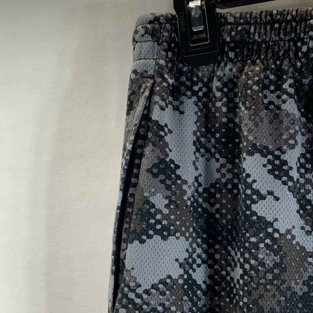 UNDER ARMOUR Men's Gray Elastic Waist Loose-Fit Pull-On Active Shorts SZ M