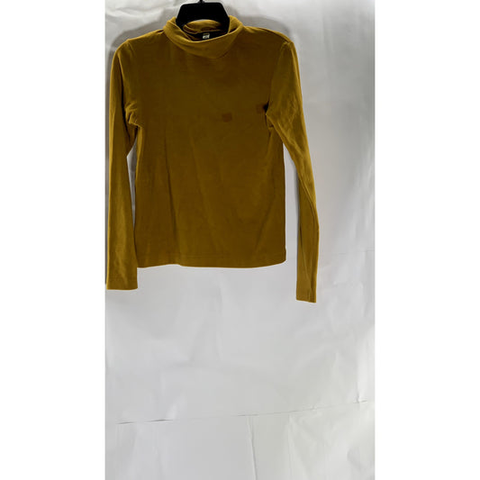 UNIQLO Women's Carmel Brown Heattech Turtleneck Long Sleeve Top SZ XS