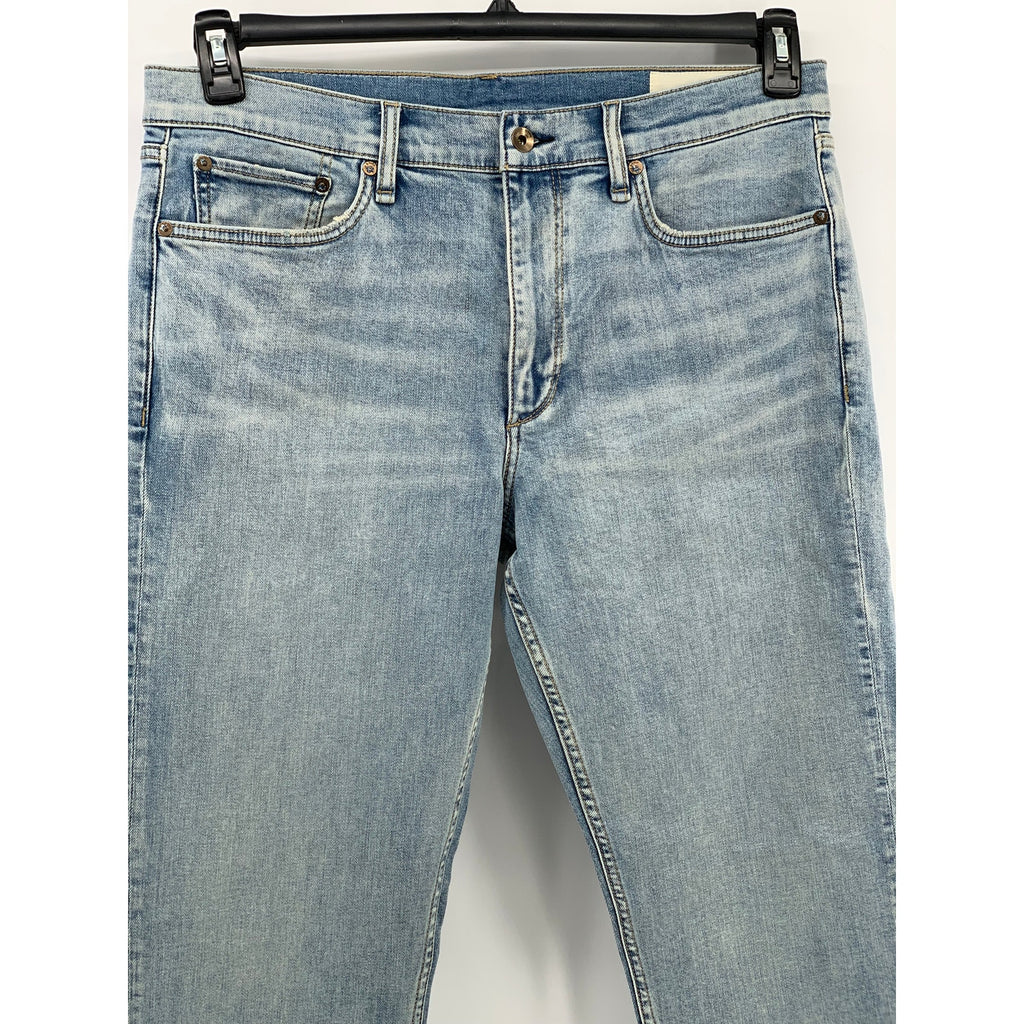 RAG & BONE Men's Flynn Light Blue Fit 2 Slim-Fit Five Pocket Jeans SZ 34X32