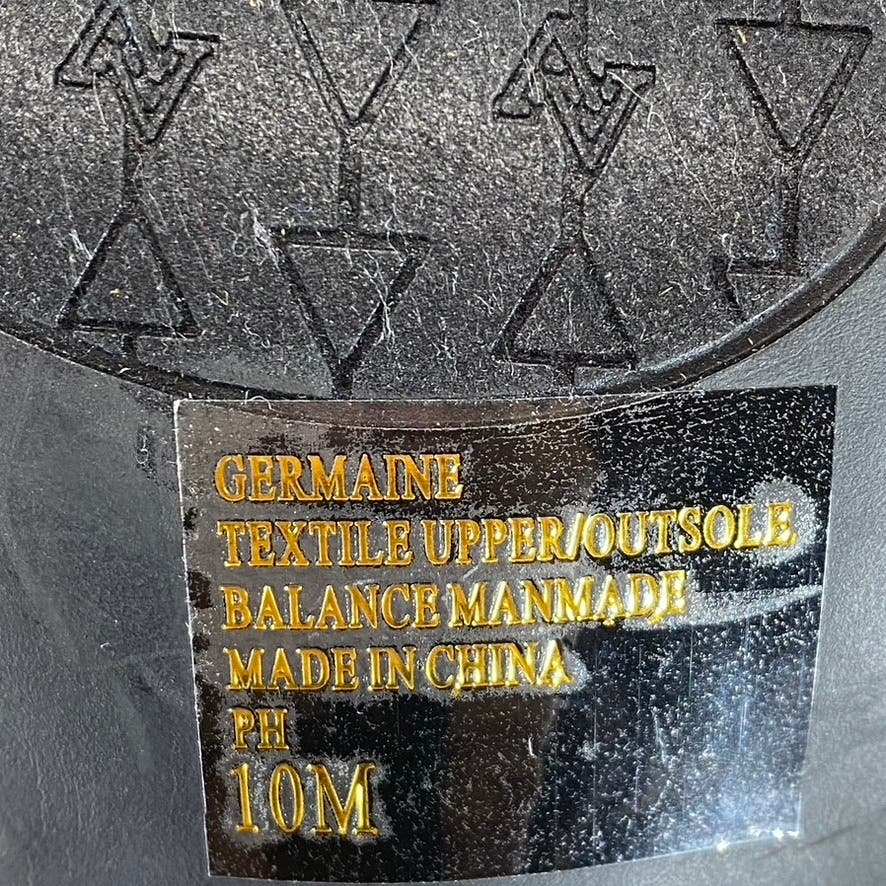 ADRIENNE VITTADINI Women's Black Satin Germaine Embellished Open-Toe Sandal SZ10