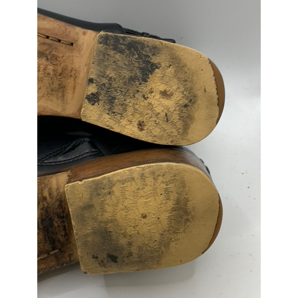 3.1 PHILLIP LIM Women's Black Leather Block Heel Ankle Boots SZ 38(8)