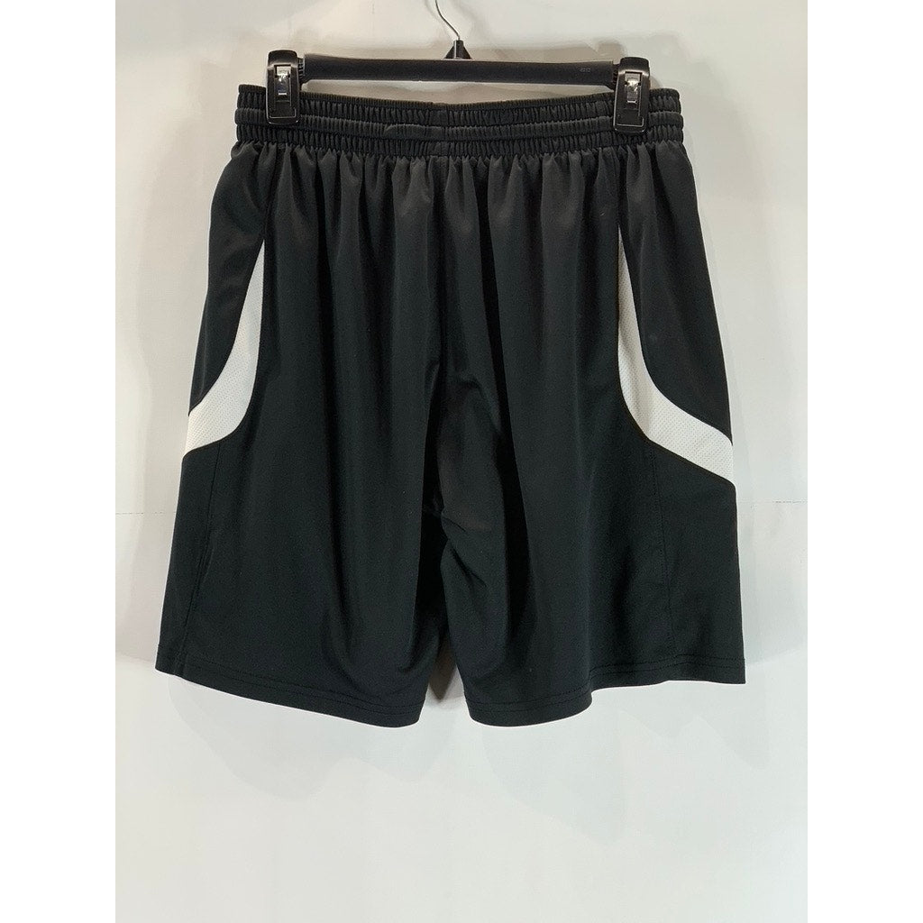 UNDER ARMOUR Youth Black/White Reversible Pull-On Shorts SZ Y/L