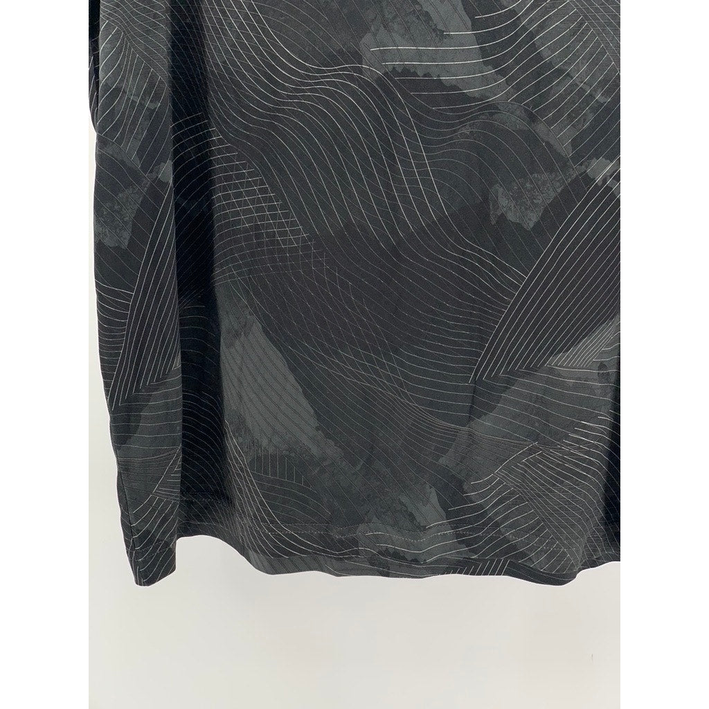 OLD NAVY Men's Black Active Printed Short Sleeve T-Shirt SZ L
