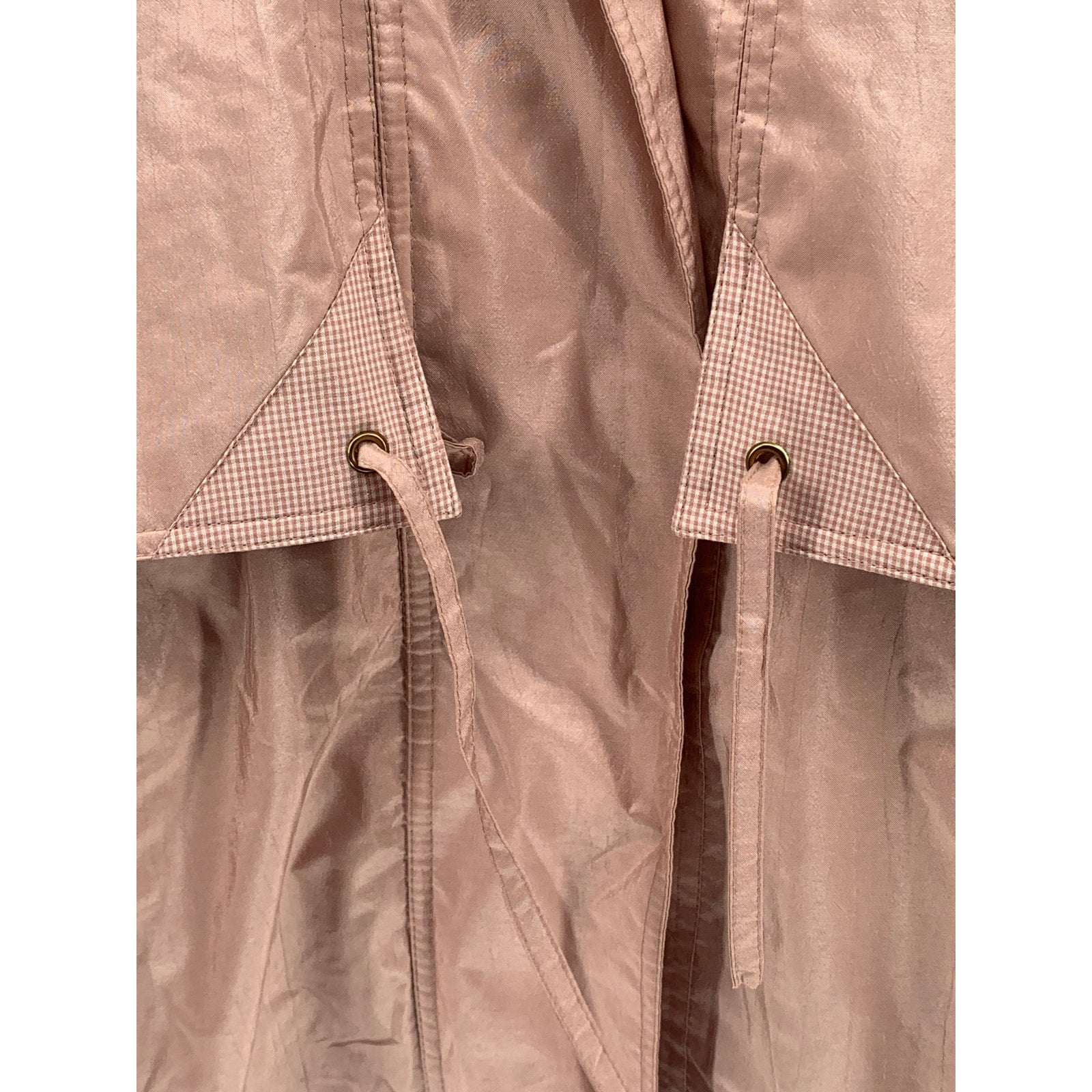 FLEET STREET Women's Vintage Light Pink Zip-Up Layered Utility Jacket SZ S
