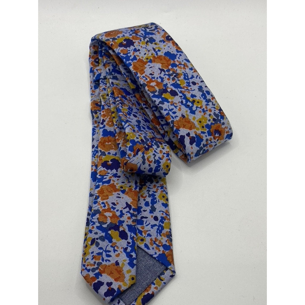 NORDSTROM Men’s Blue-Multi Floral Print Tie SZ OS